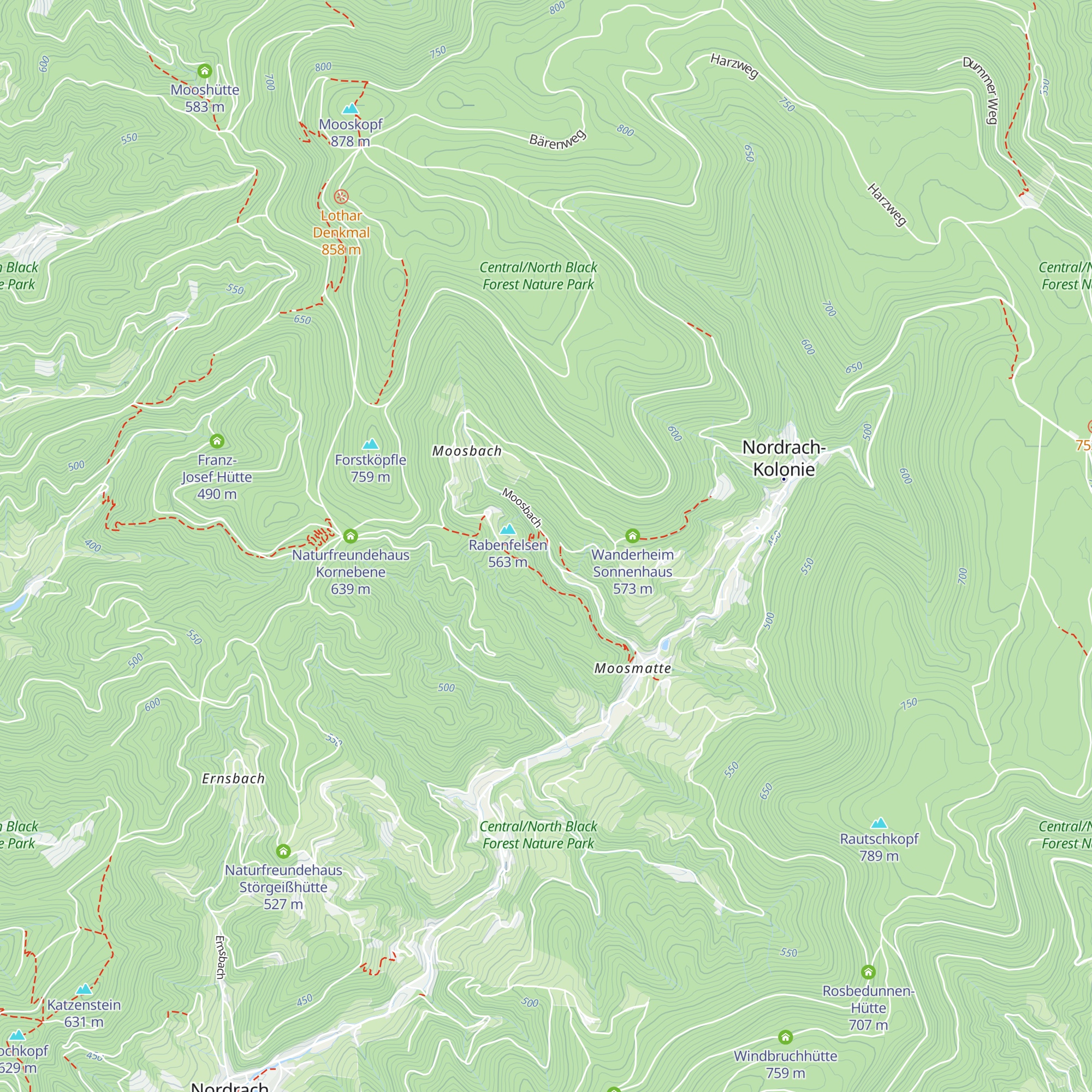 Rabenfelsenhütte map