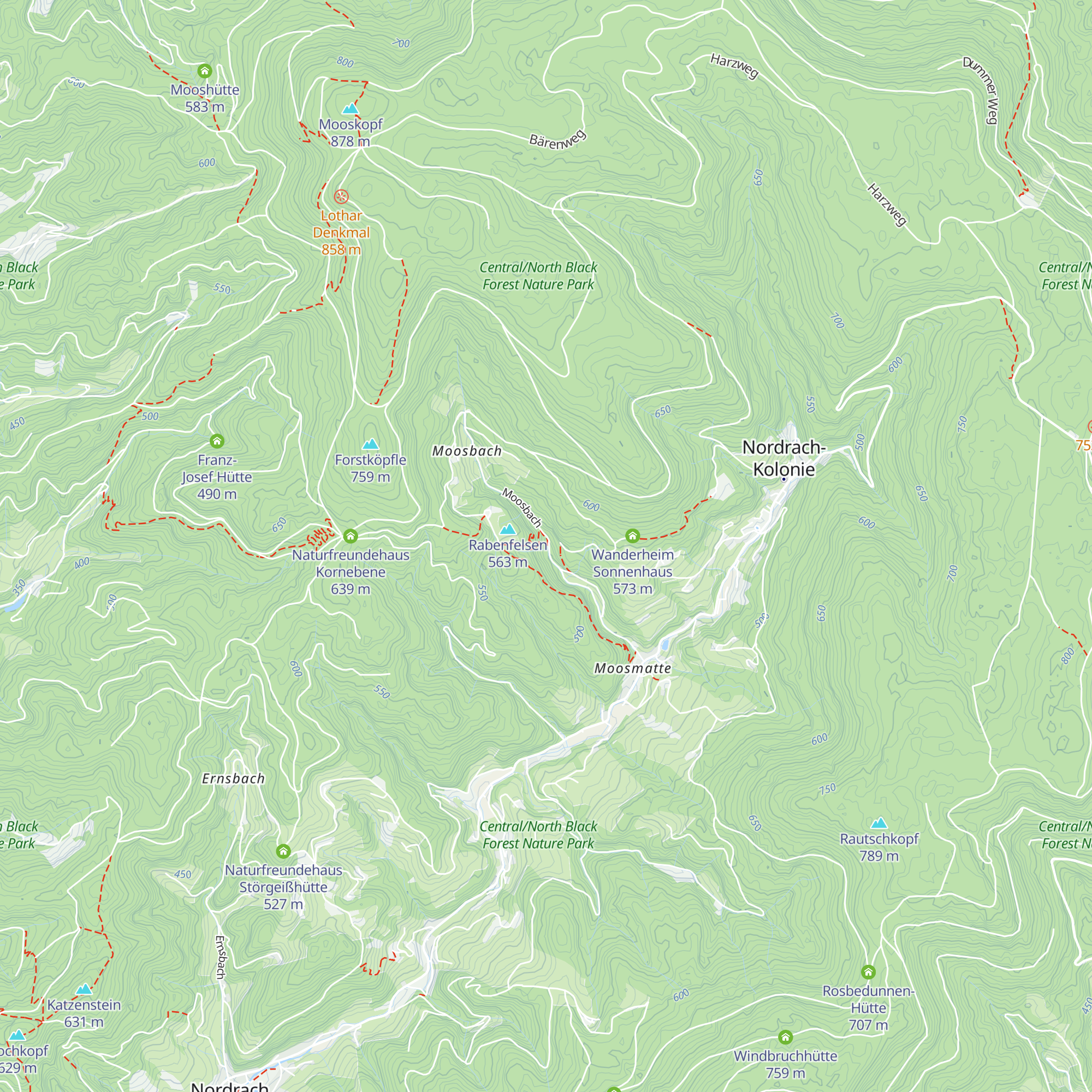 Rabenfelsenhütte map