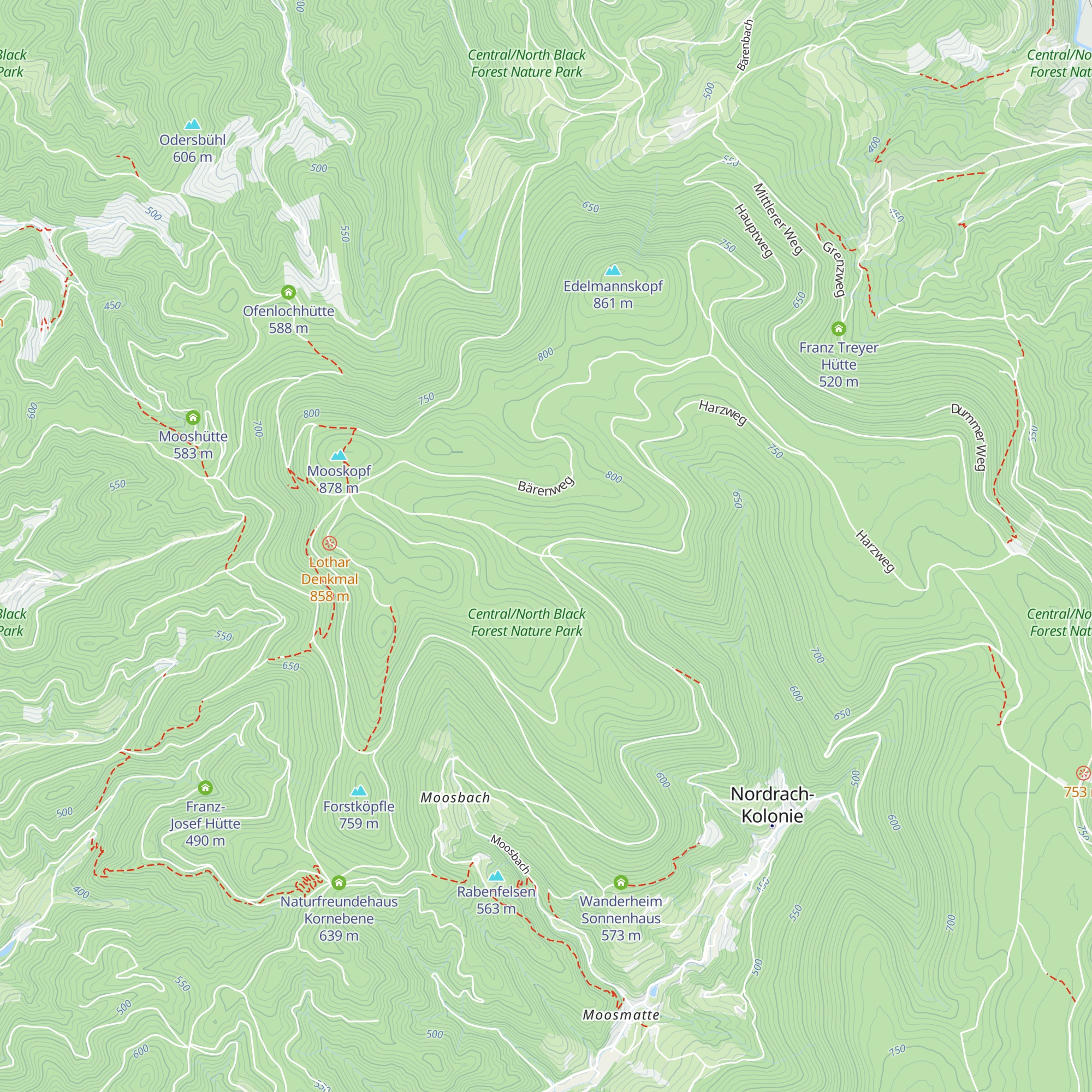 Hilseckhütte map