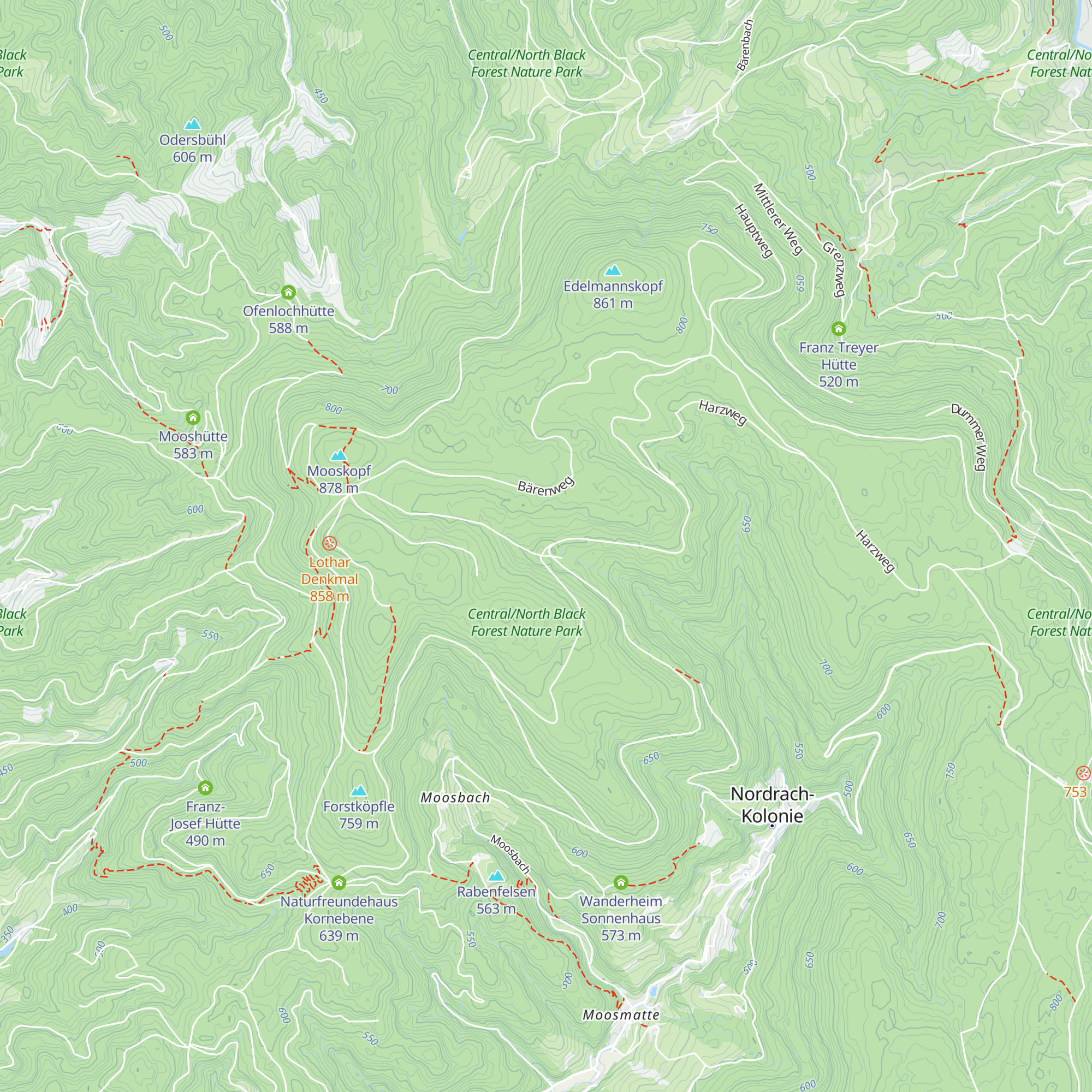 Hilseckhütte map