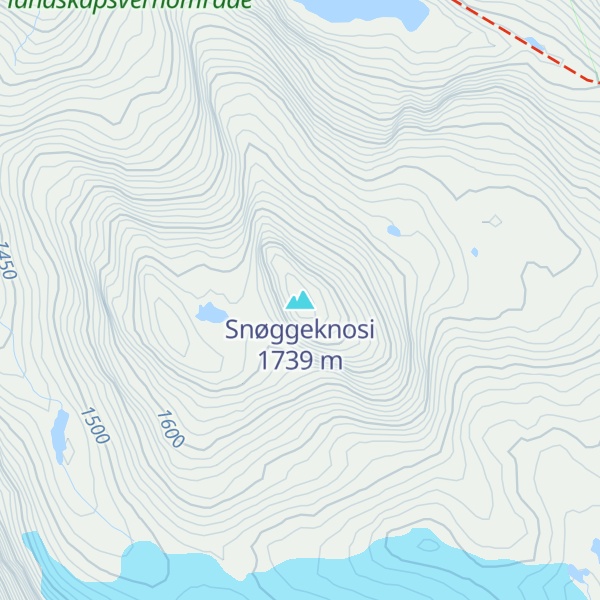 Map of Snøggeknosi
