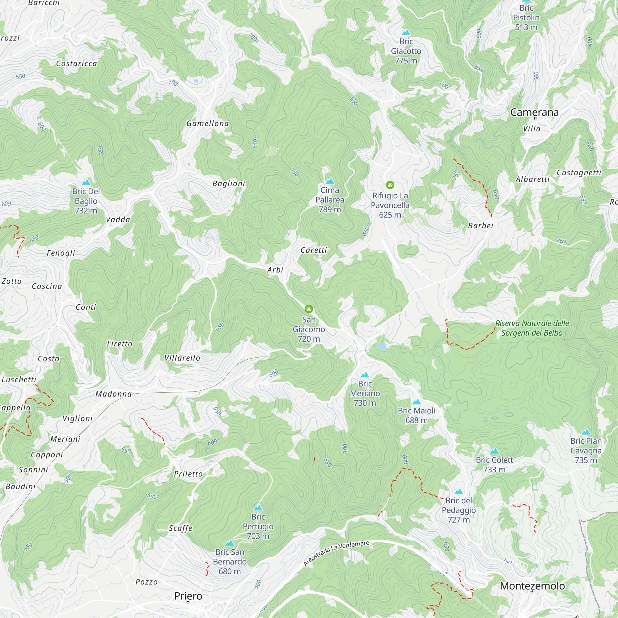 San Giacomo map
