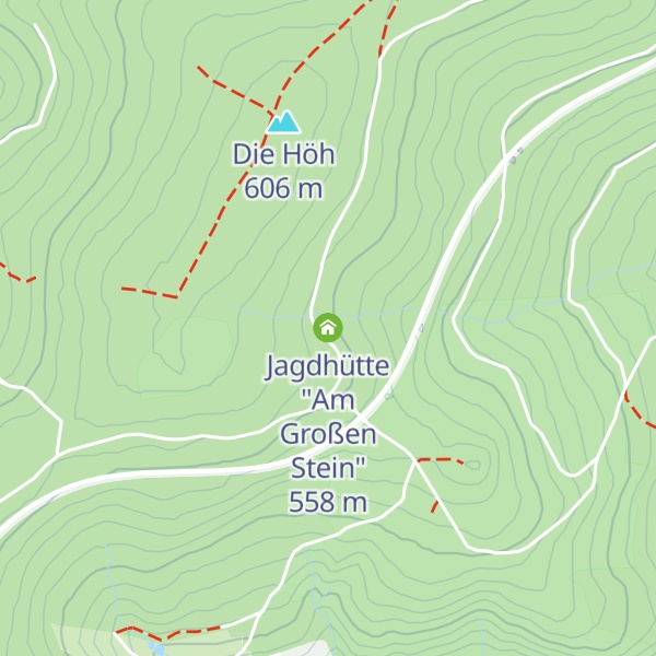 Map of Jagdhütte "Am Großen Stein"