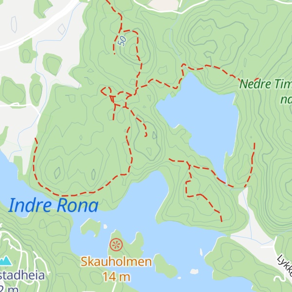 Map of Stavåsen