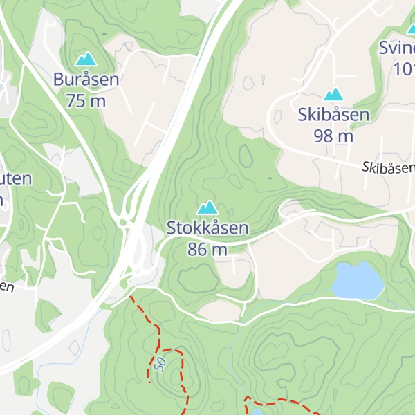 Map of Stokkåsen