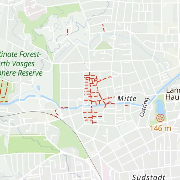 Map of Büro für Tourismus Landau