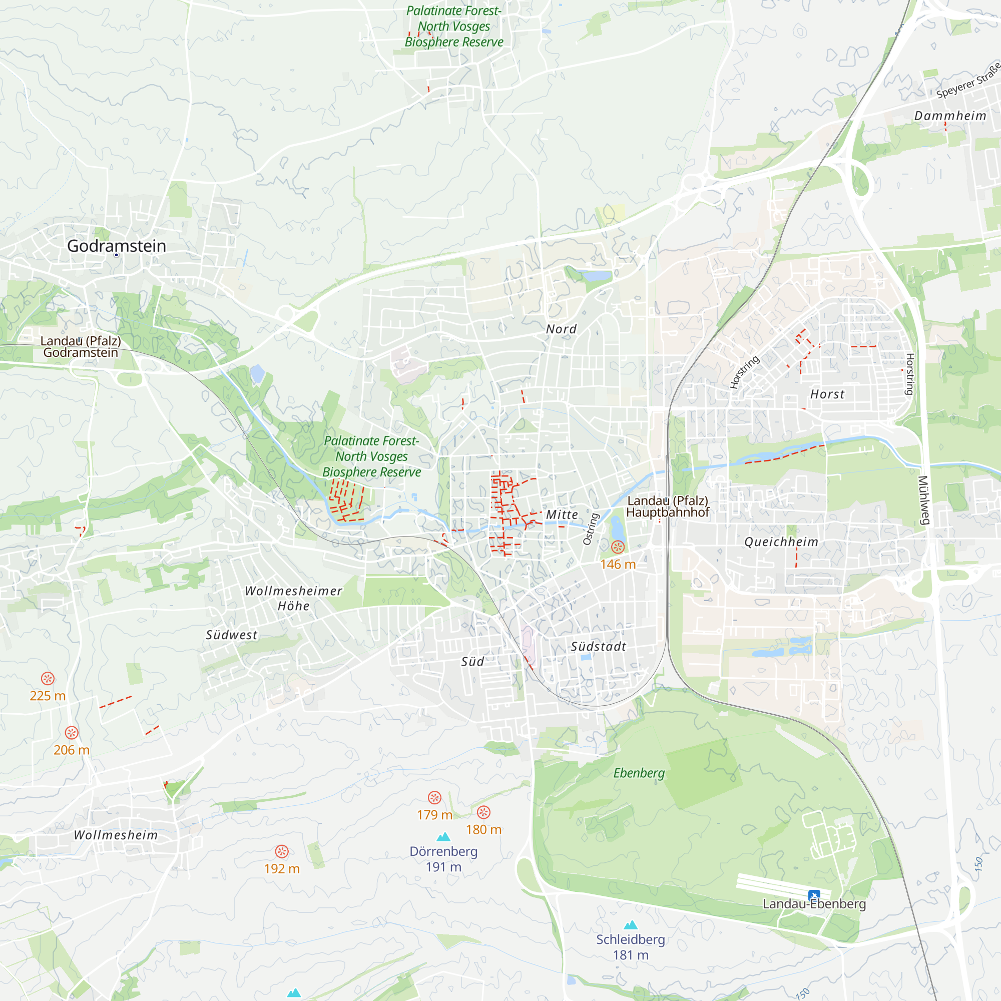 Büro für Tourismus Landau map