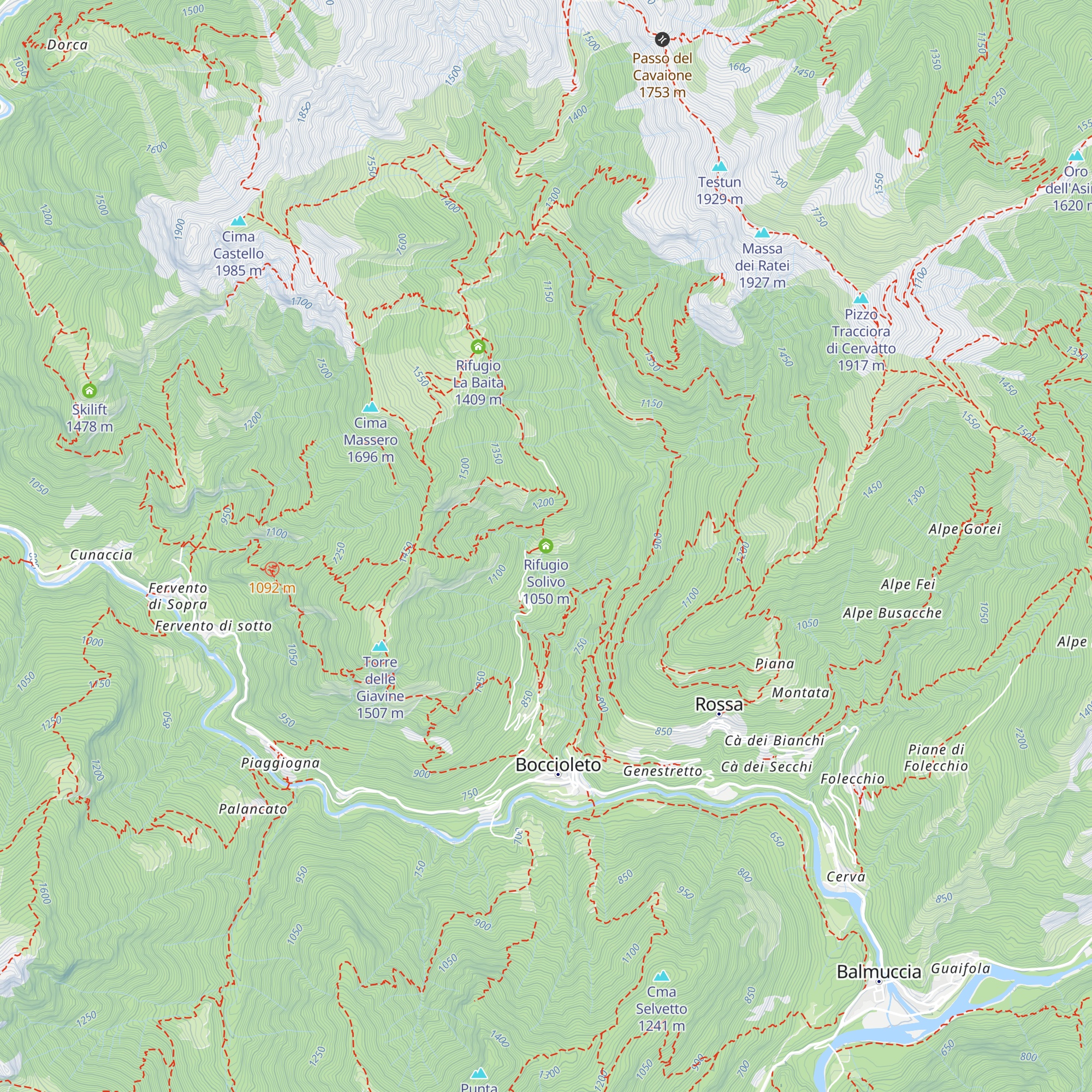 Rifugio Solivo map