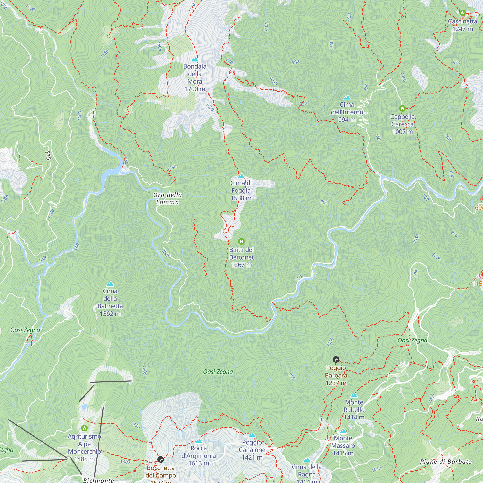 Baita del Bertonet map