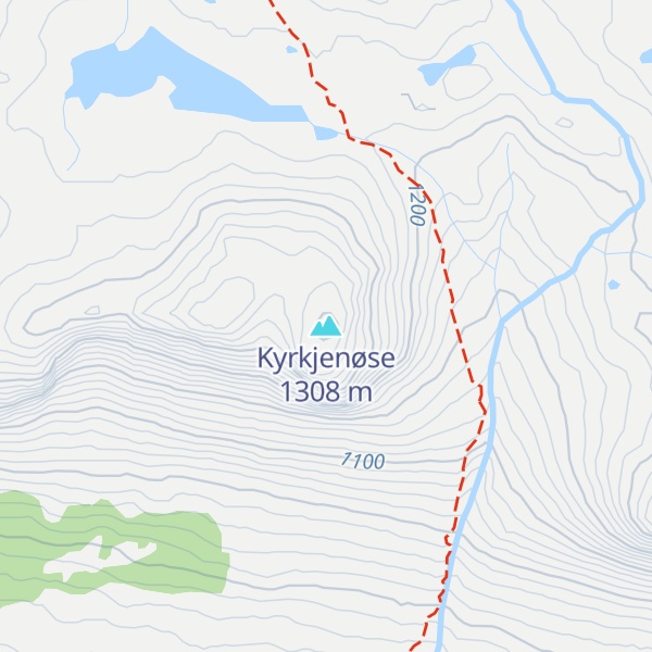 Map of Kyrkjenøse