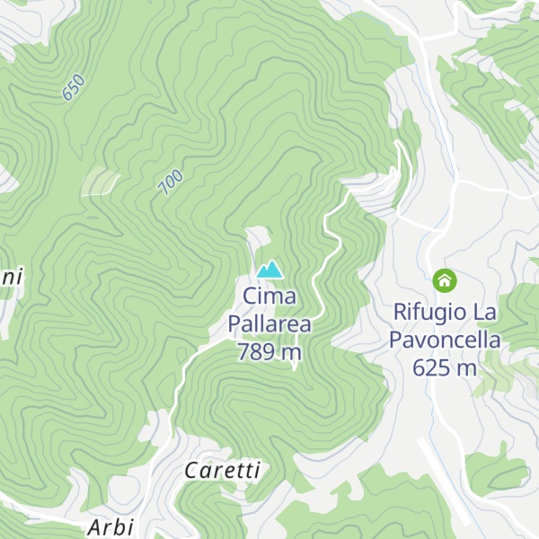Map of Cima Pallarea