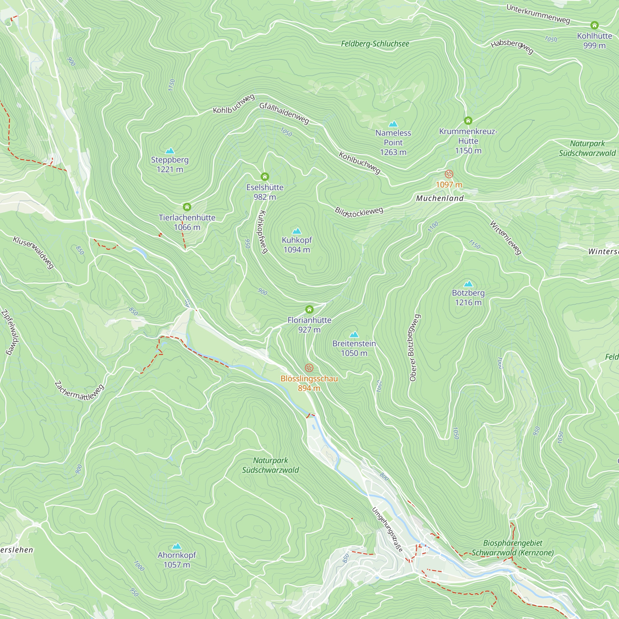 Florianhütte map