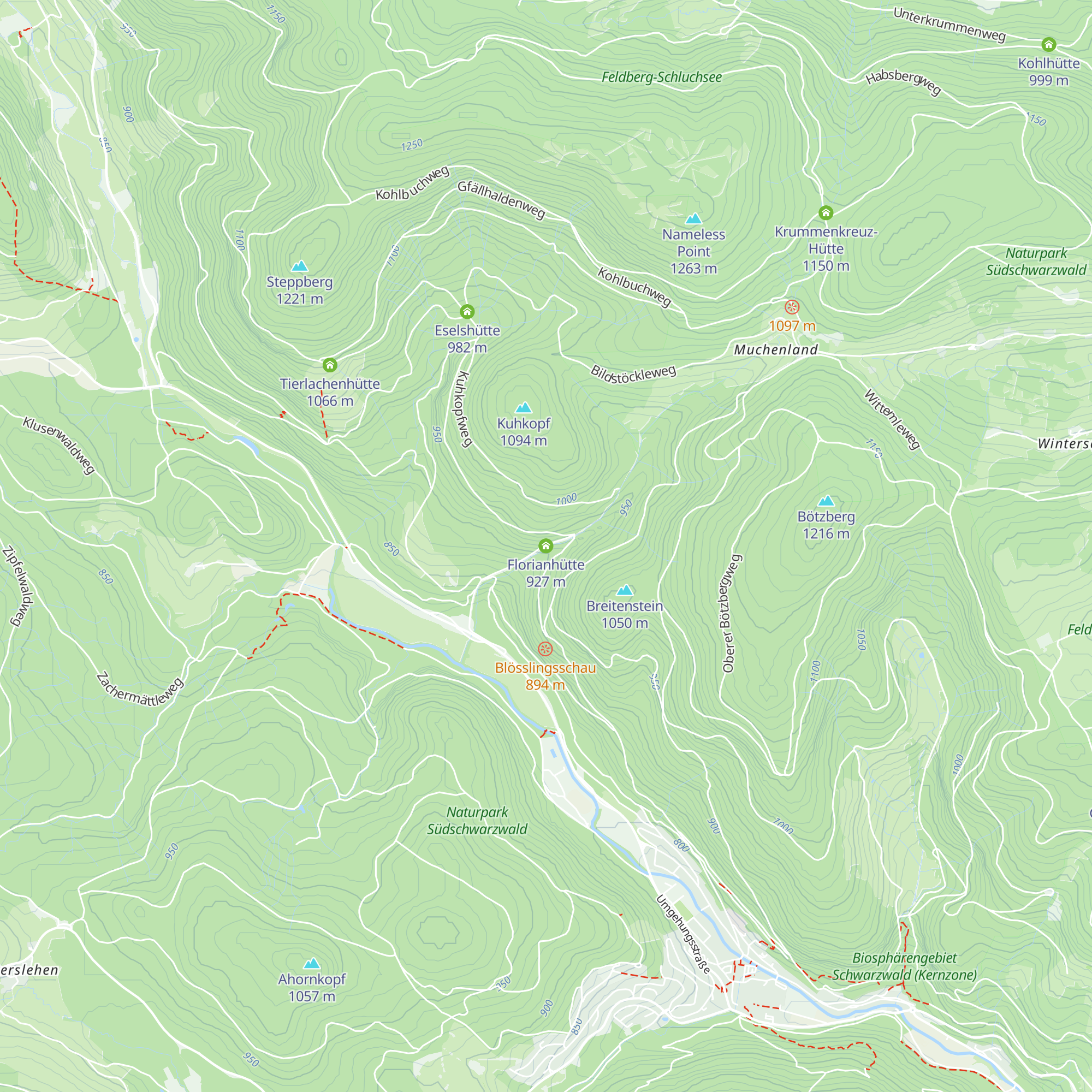 Florianhütte map