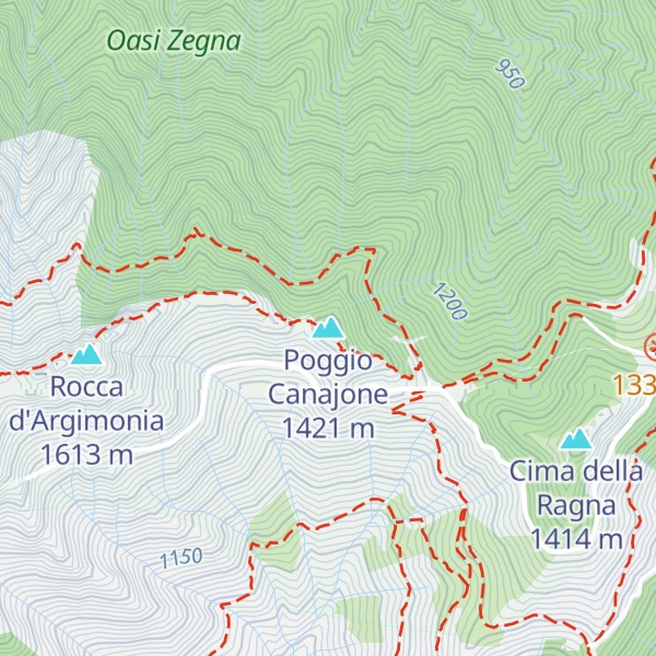 Map of Poggio Canajone