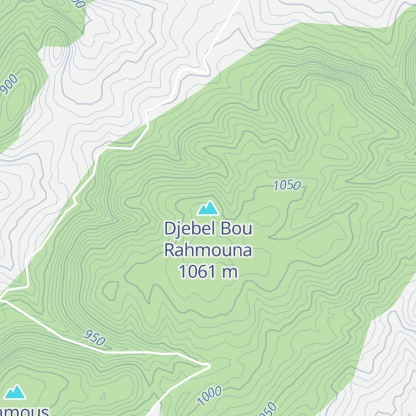 Map of Djebel Bou Rahmouna