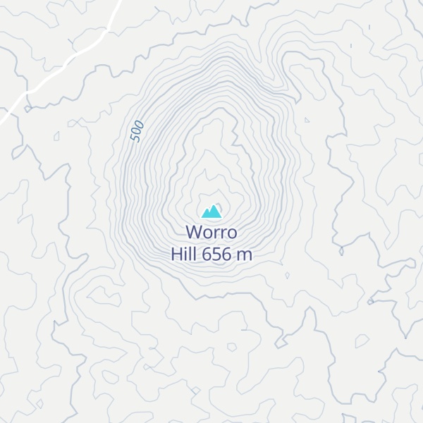 Map of Worro Hill