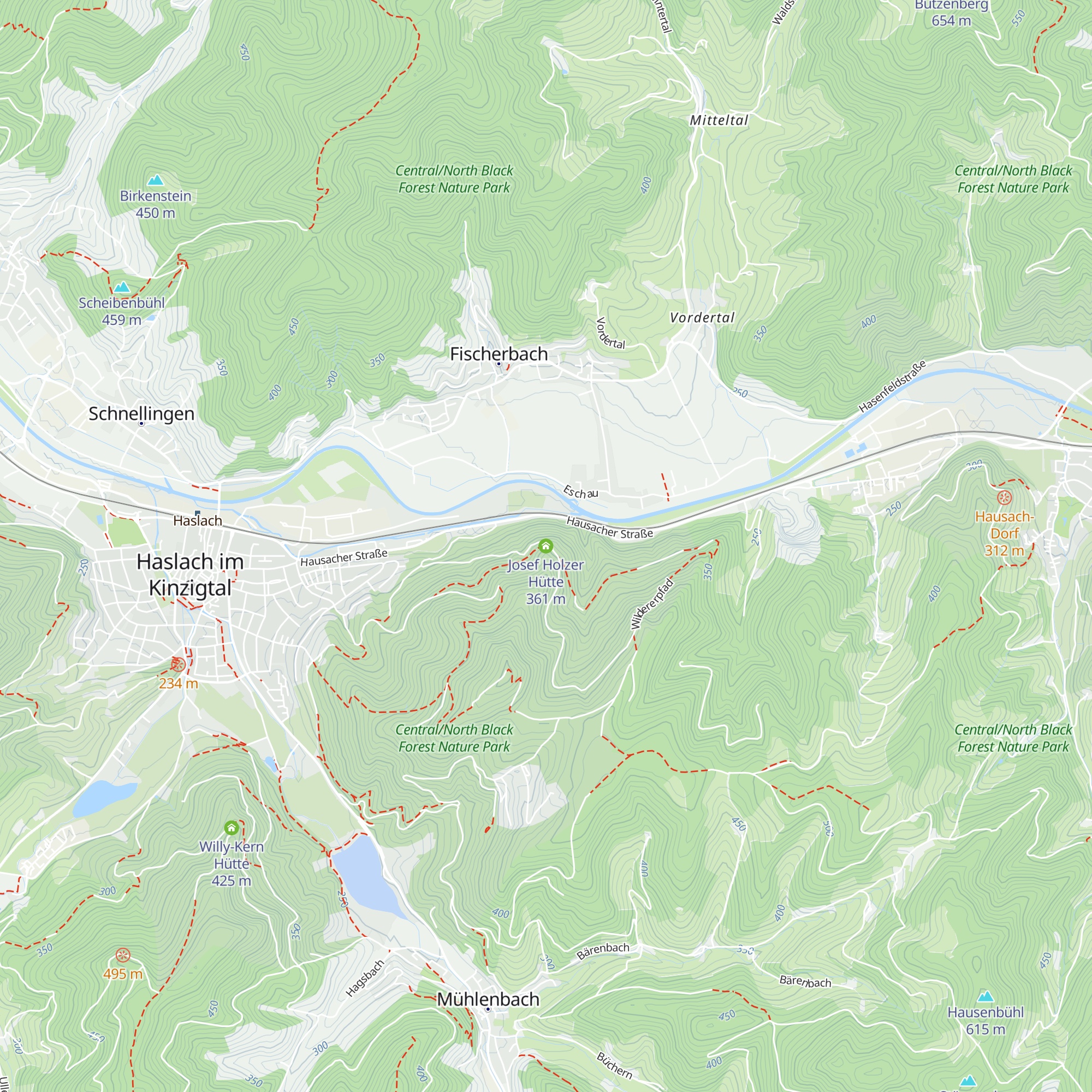 Josef Holzer Hütte map