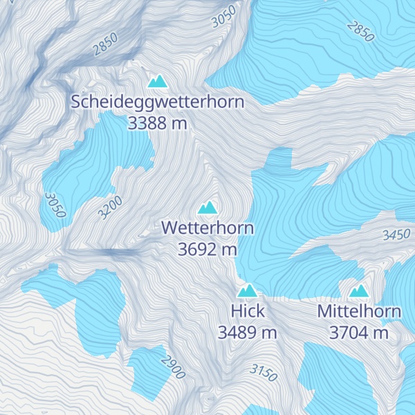 Map of Wetterhorn