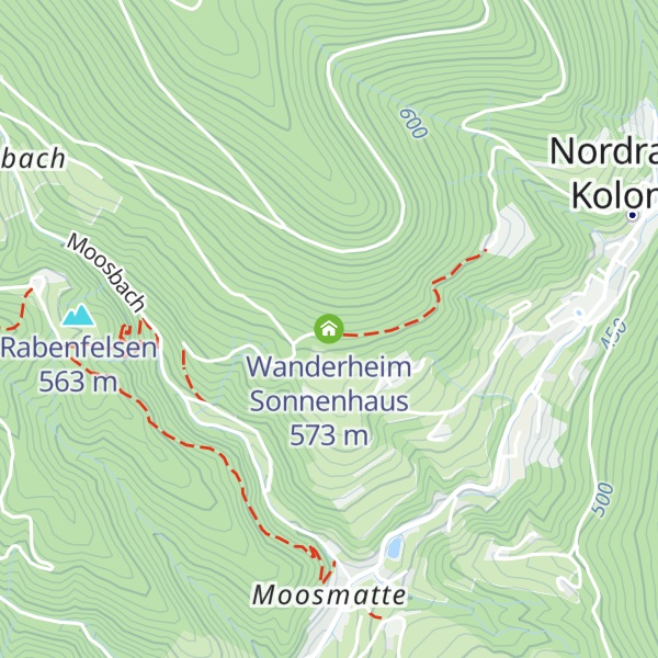 Map of Wanderheim Sonnenhaus