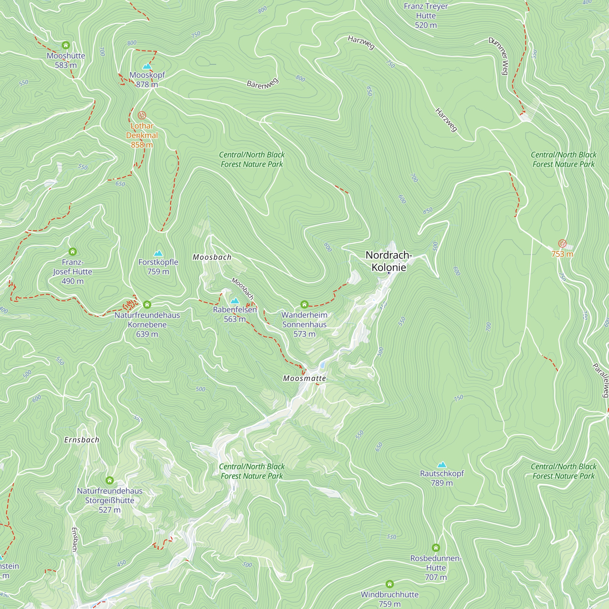 Wanderheim Sonnenhaus map
