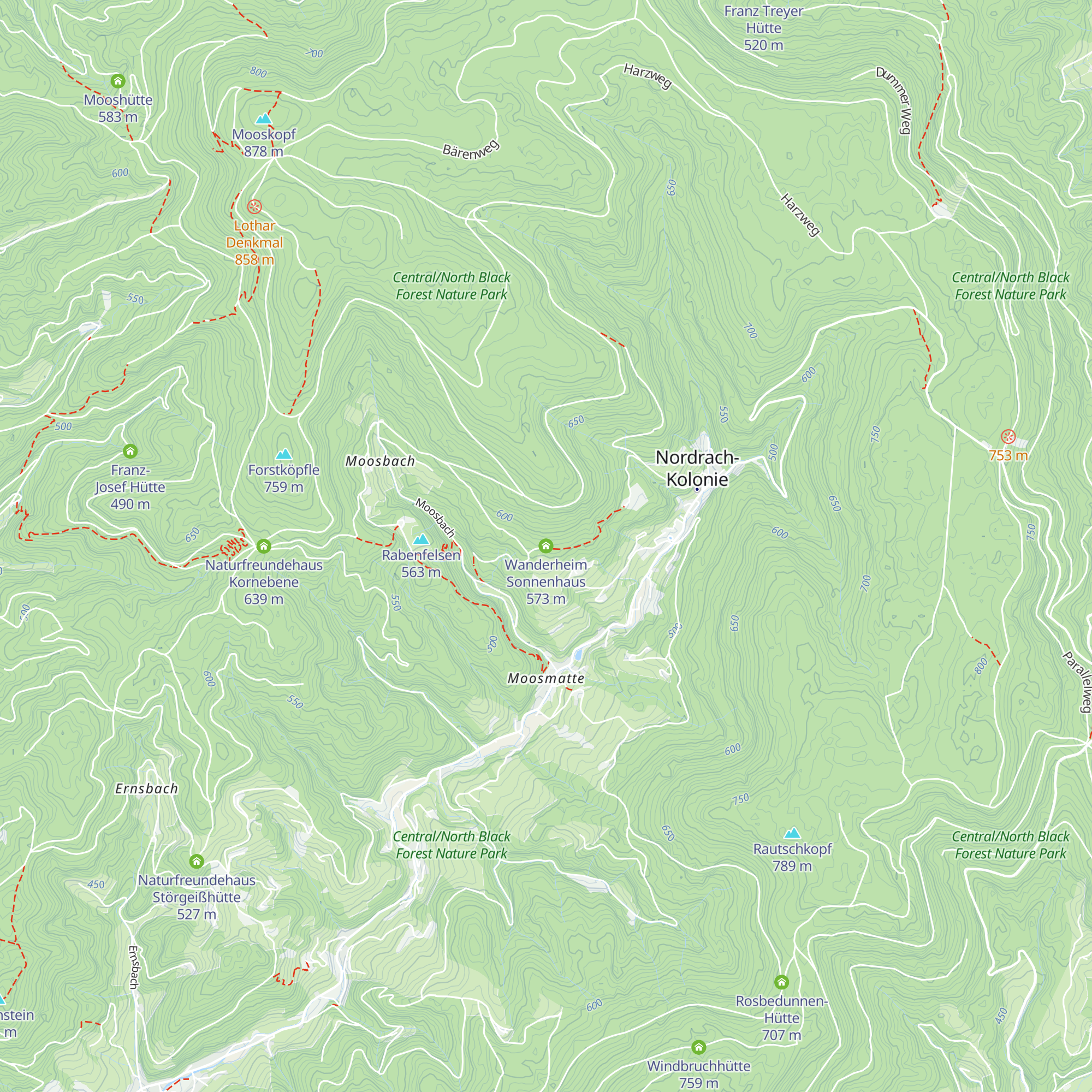 Wanderheim Sonnenhaus map