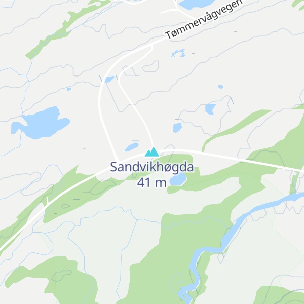 Map of Sandvikhøgda