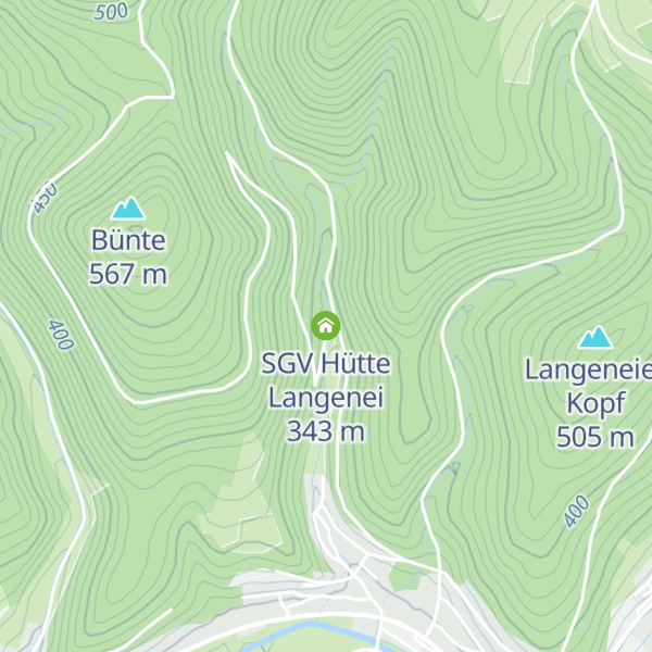 Map of SGV Hütte Langenei