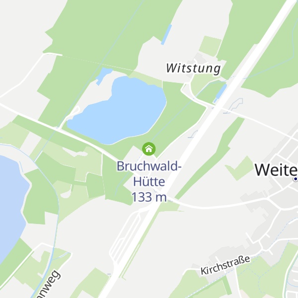 Map of Bruchwald-Hütte