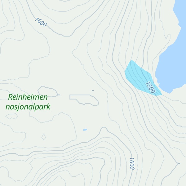 Map of Kjelkehøene