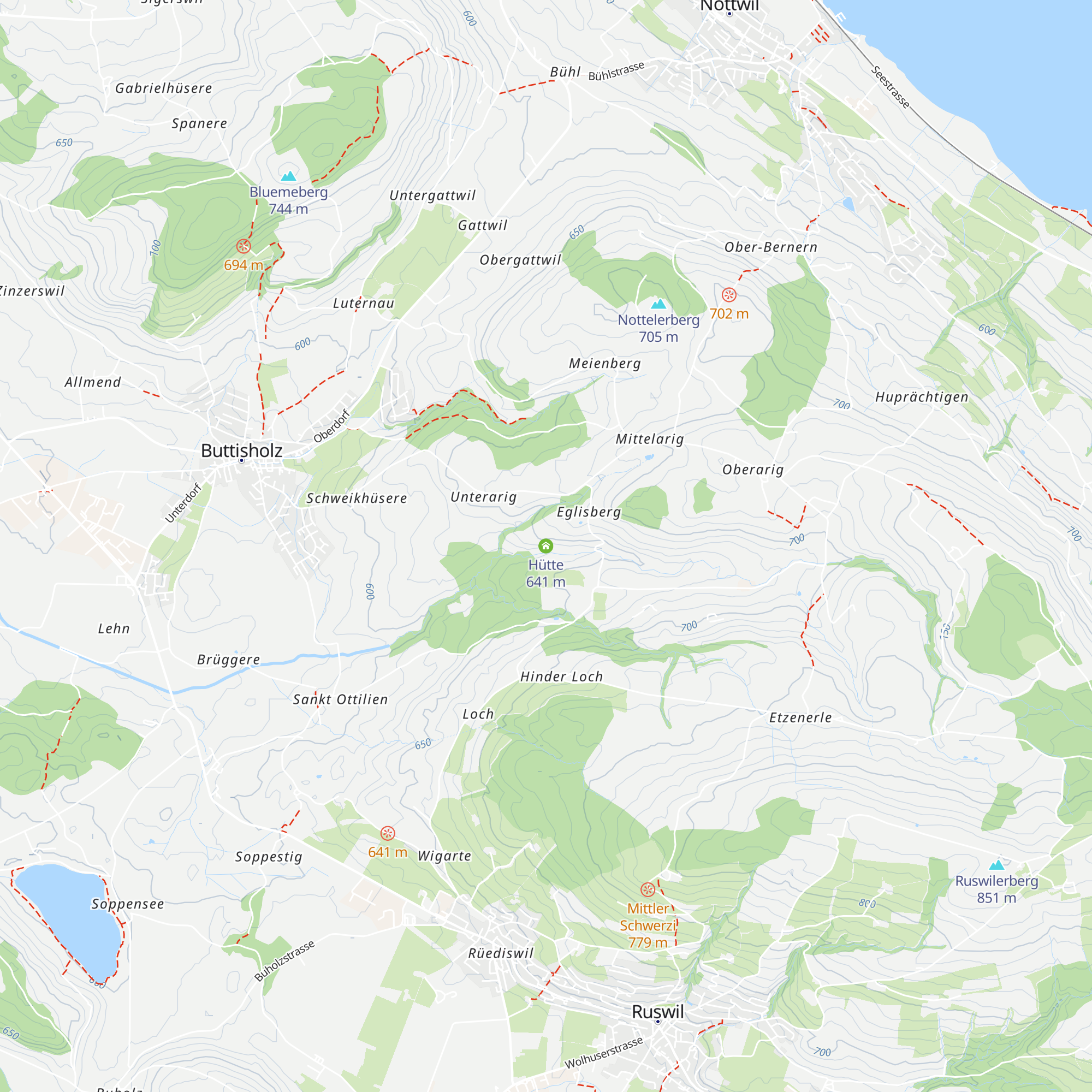 Hütte map