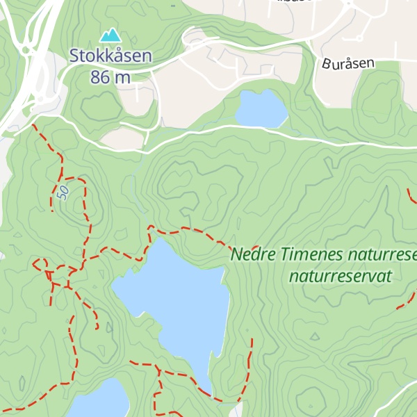 Map of Tømmeråsen