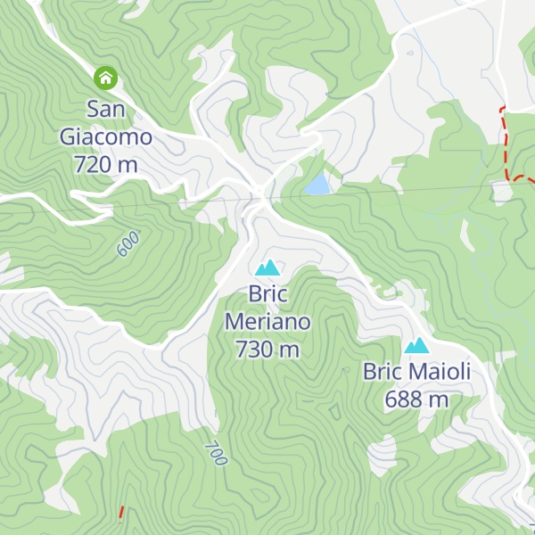 Map of Bric Meriano