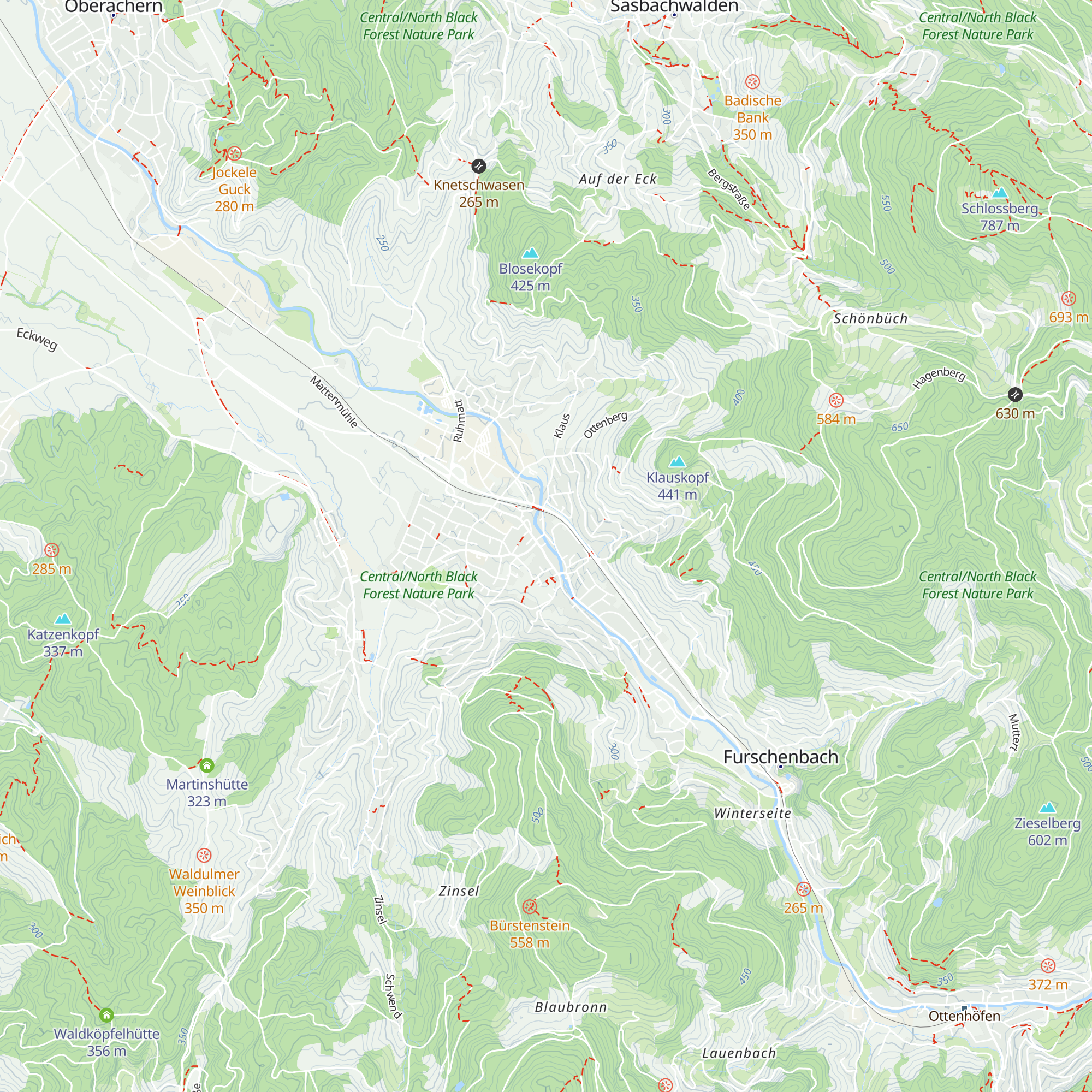 Rathaus Kappelrodeck map