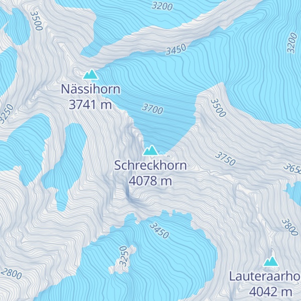 Map of Schreckhorn