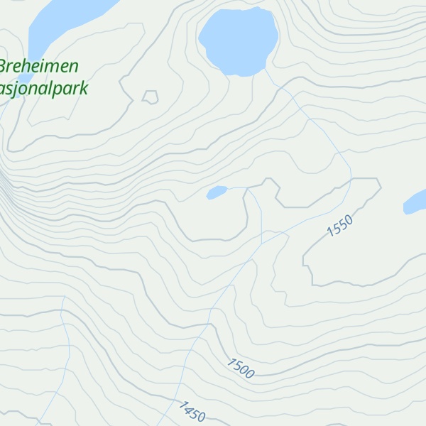 Map of Steinahøfjellet