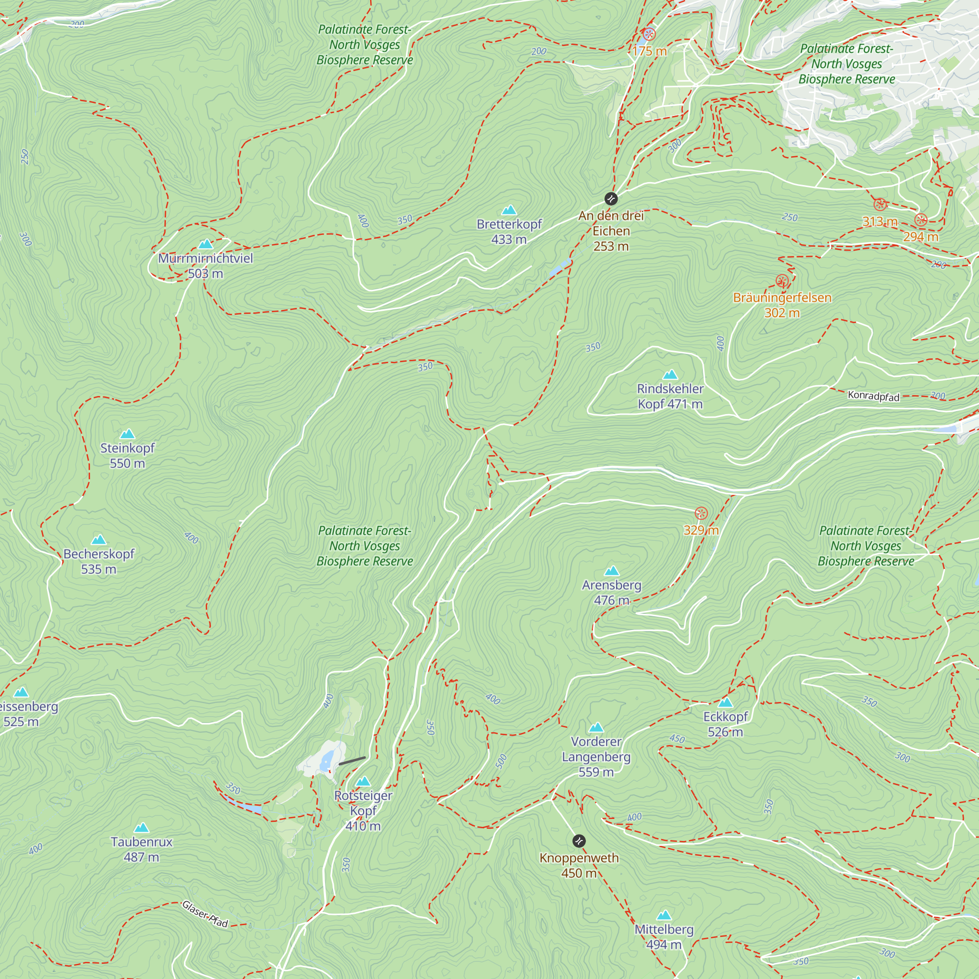 Naturfreundehaus Oppauer Haus map