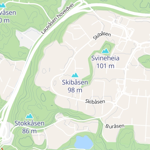 Map of Skibåsen