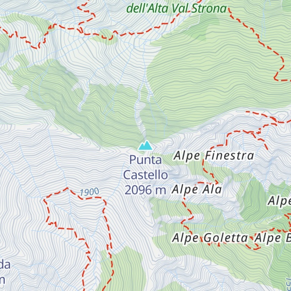 Map of Punta Castello