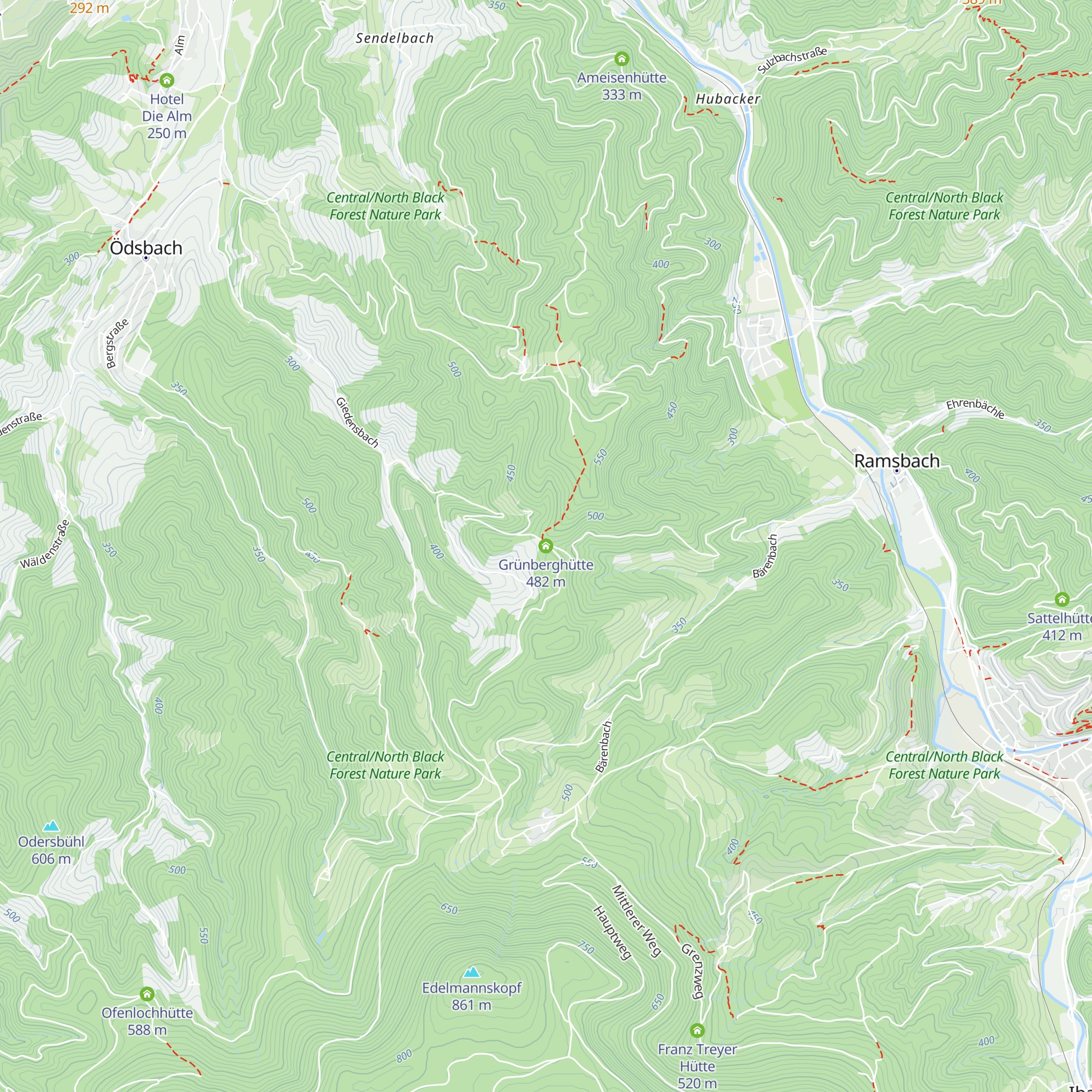 Grünberghütte map