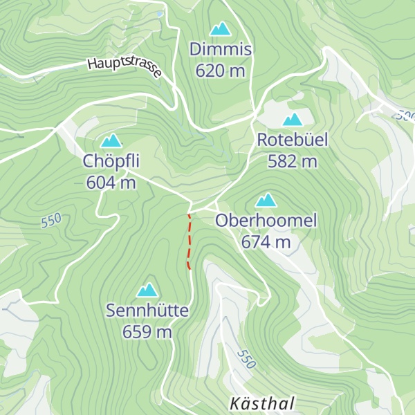 Map of Sennhütten