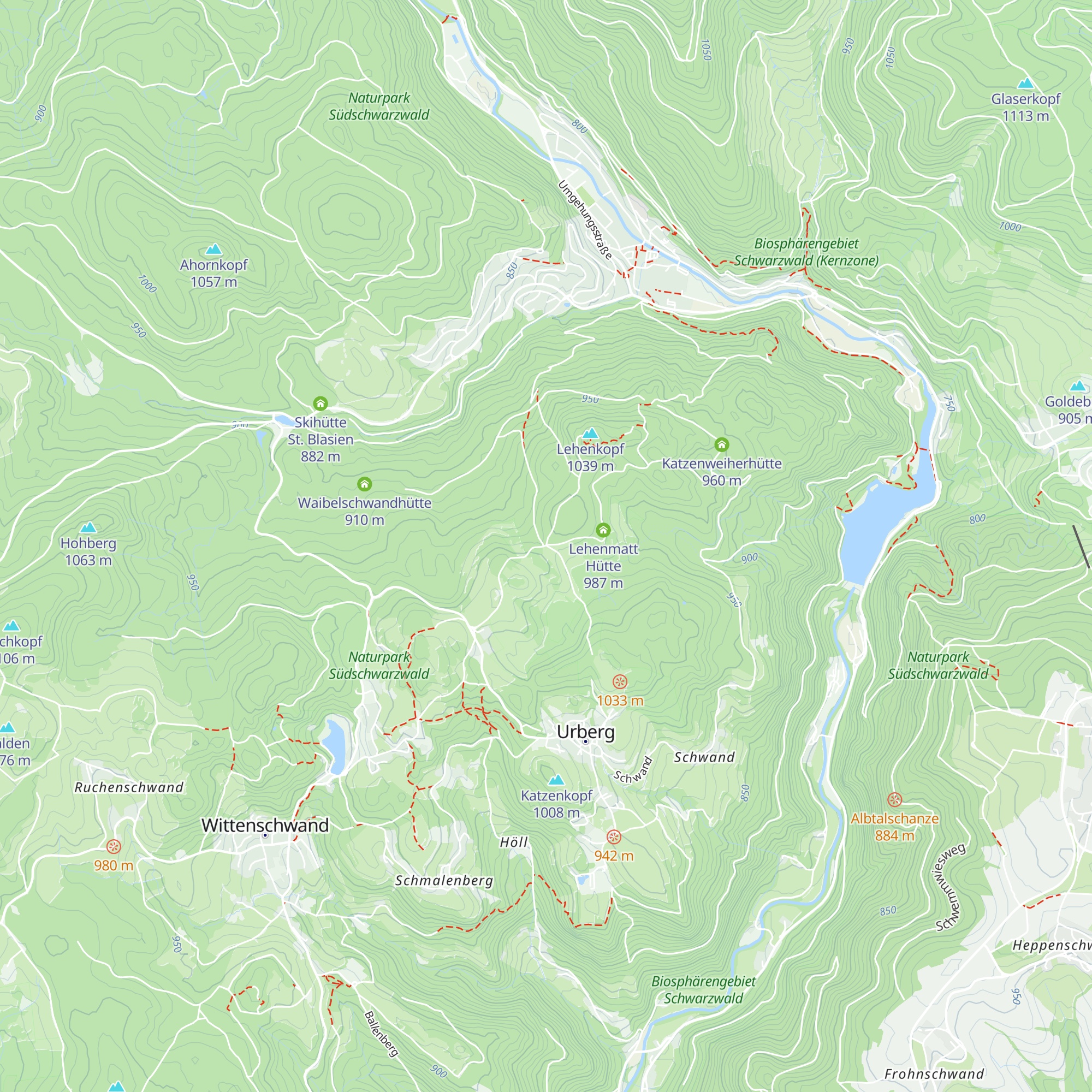 Hütte Lehenrütte map