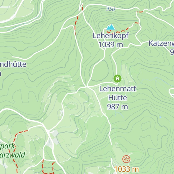 Map of Hütte Lehenrütte