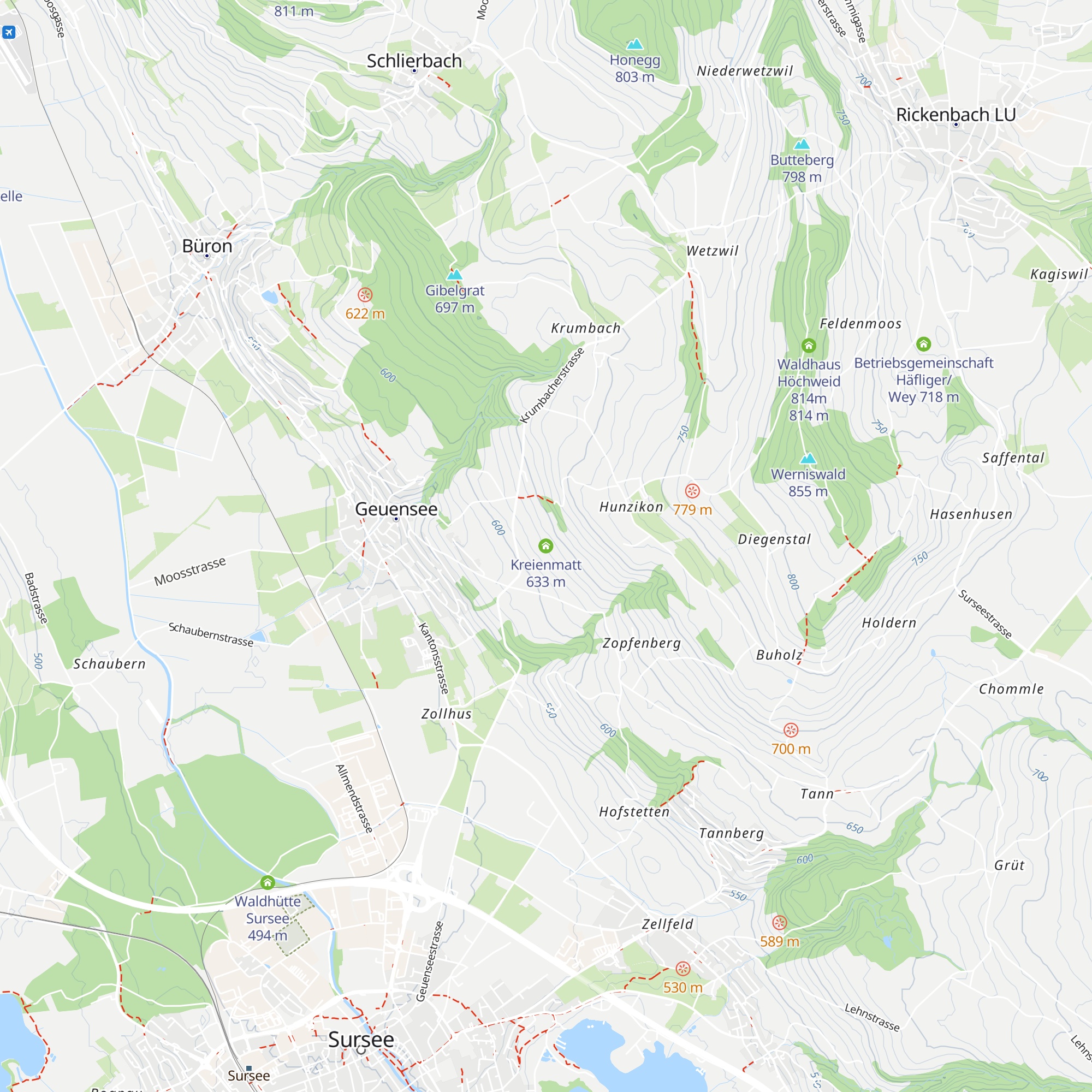 Kreienmatt map