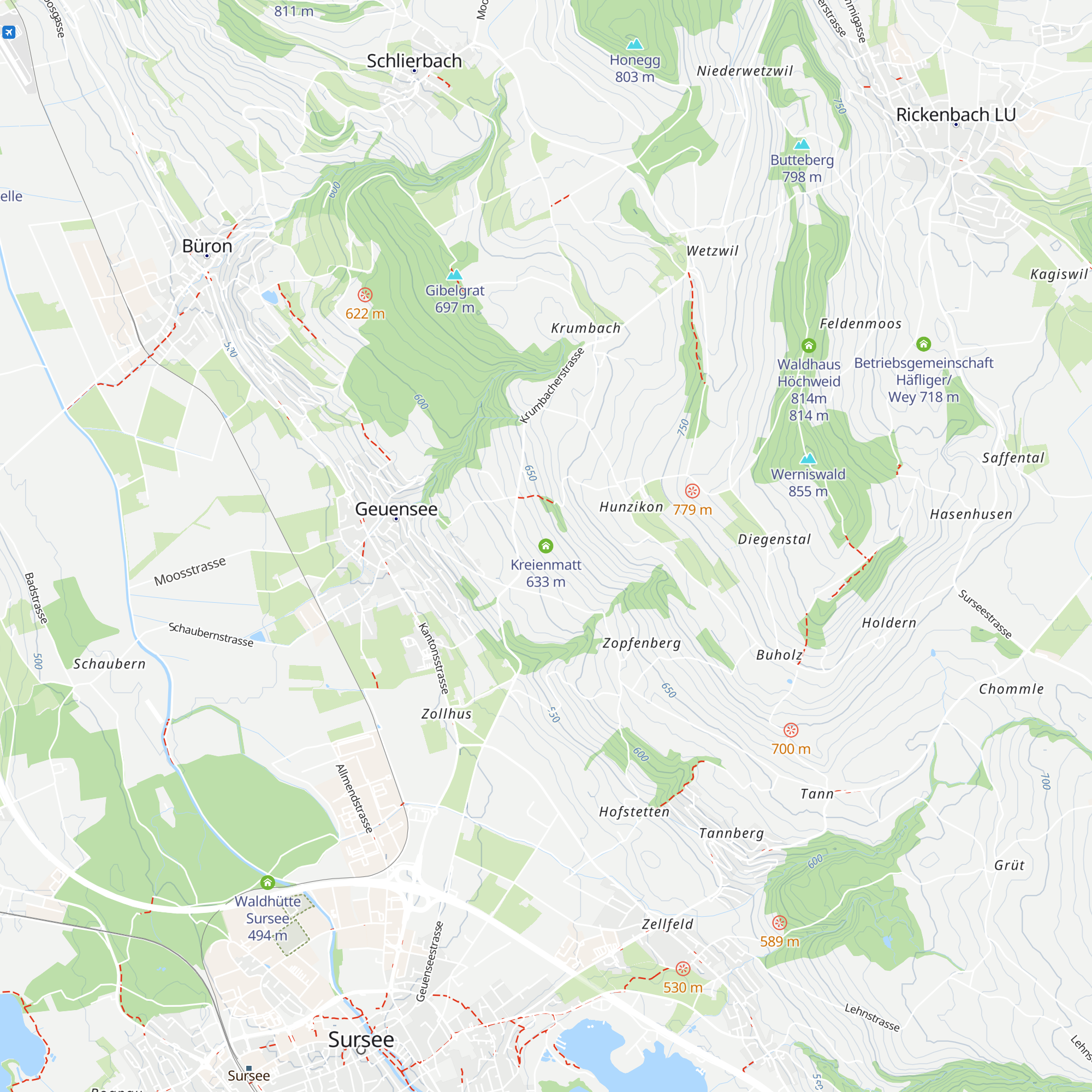 Kreienmatt map