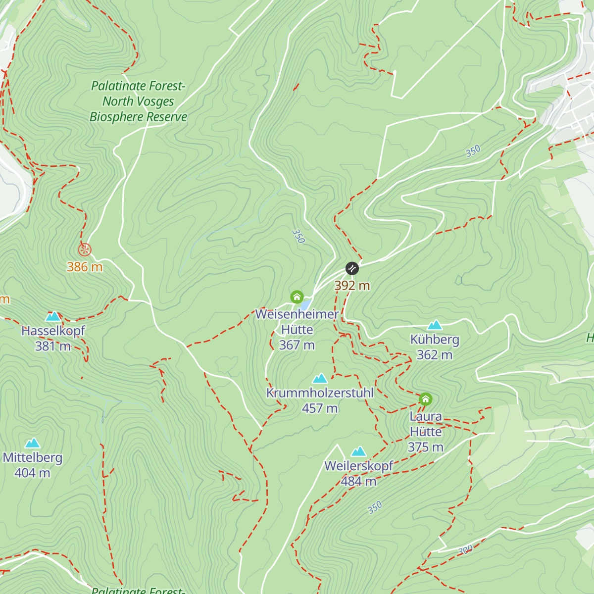 Weisenheimer Hütte map