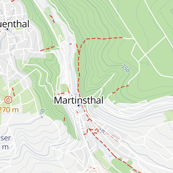 Map of Hubertushütte