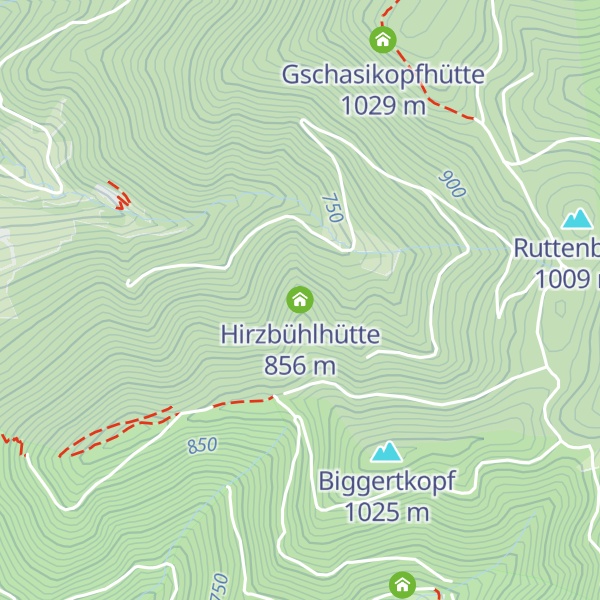 Map of Hirzbühlhütte