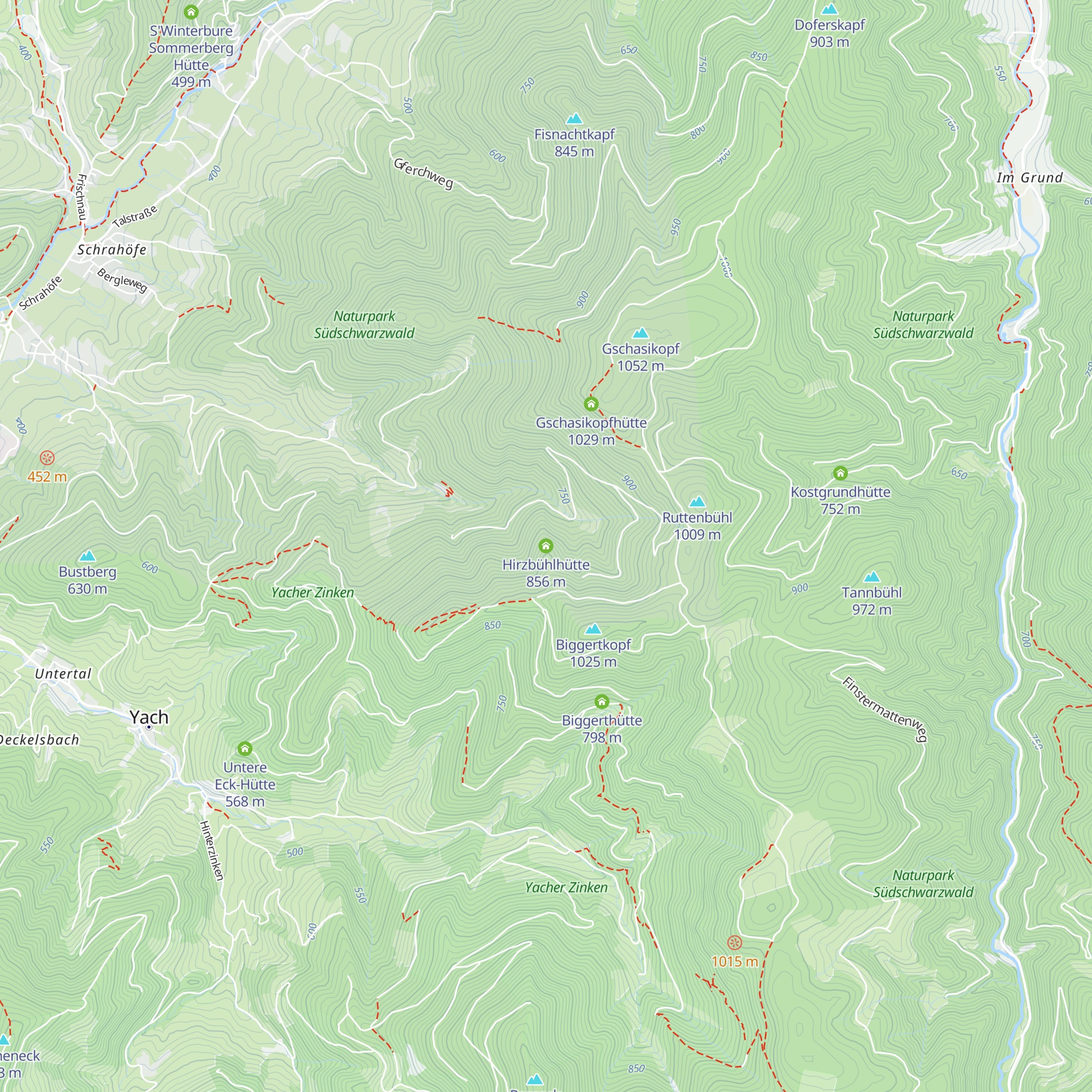 Hirzbühlhütte map