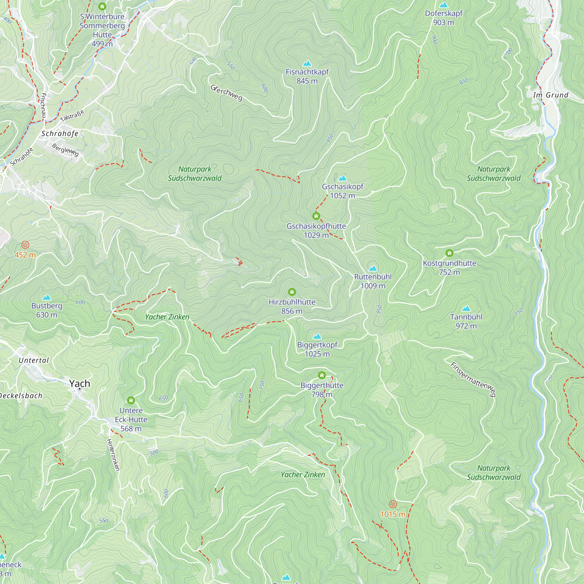 Hirzbühlhütte map