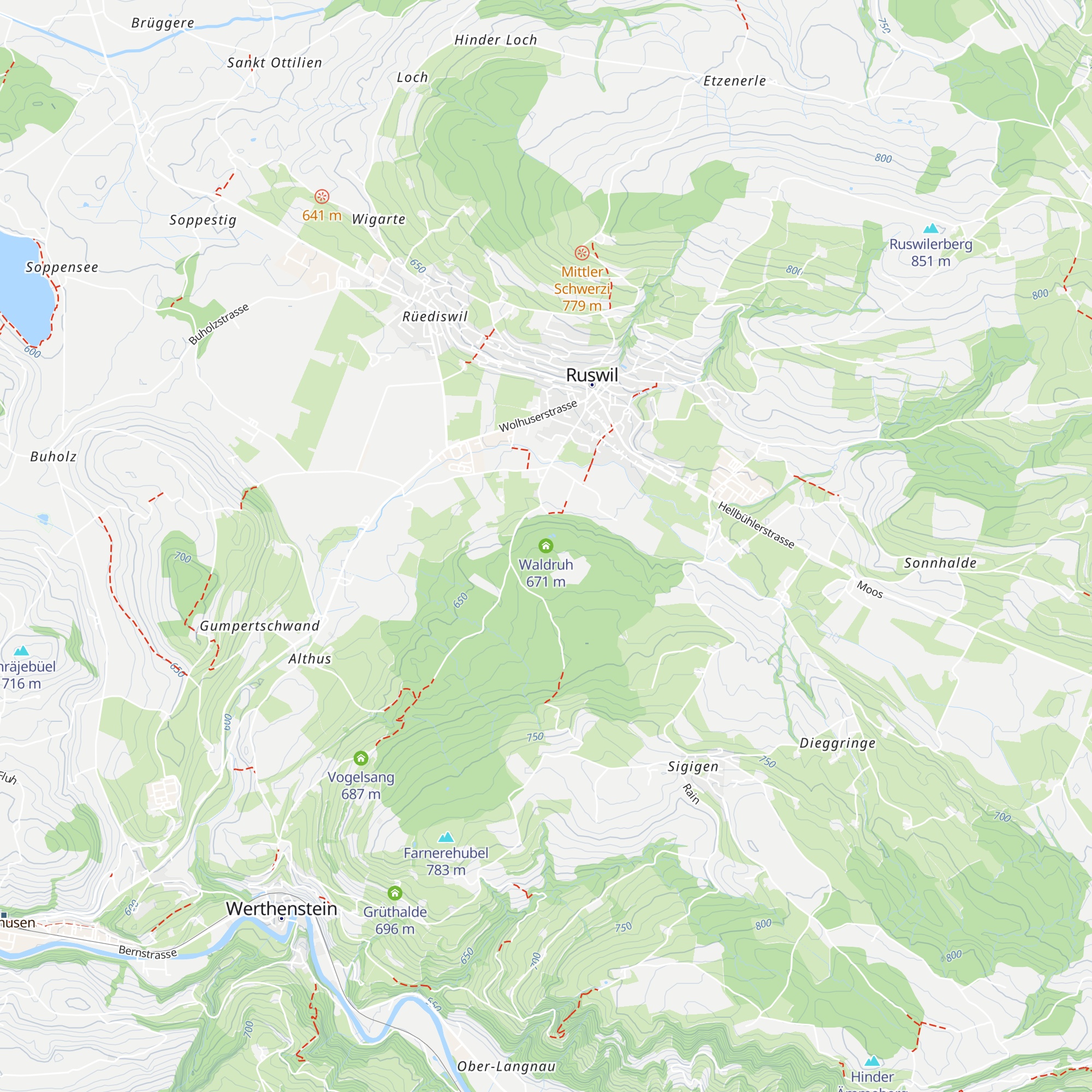 Waldruh map